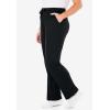 Woman Within Plus Size Tall Sport Knit Straight-Leg Pull-On Pants(Black)