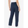 Woman Within Plus Size Tall Sport Knit Straight-Leg Pull-On Pants(Navy)