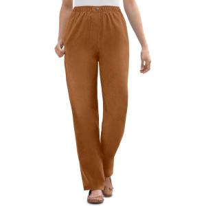 Woman Within Plus Size Petite 7-Day Corduroy Straight-Leg Pant(Antique Copper)
