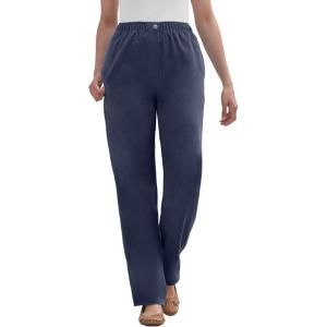 Woman Within Plus Size Petite 7-Day Corduroy Straight-Leg Pant(Navy)