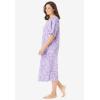 Dreams & Co. Plus Size Long Tagless Sleepshirt(Soft Iris Hearts)