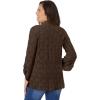 Woman Within Plus Size Open Front Pointelle Cardigan Sweater(Chocolate)