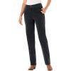 Woman Within Plus Size Corduroy Straight Leg Jeans(Black)