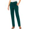Woman Within Plus Size Corduroy Straight Leg Jeans(Emerald Green)