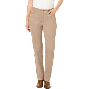 Woman Within Plus Size Corduroy Straight Leg Jeans(New Khaki)
