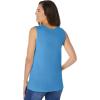 Woman Within Plus Size Perfect Scoopneck Tank (Petite Available)(Azure Blue)