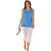 Woman Within Plus Size Perfect Scoopneck Tank (Petite Available)(Azure Blue)