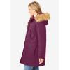 Woman Within Plus Size Arctic Parka Jacket & Hood 34″ Long Down Blend Winter Coat(Deep Claret)