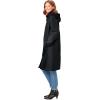 Woman Within Plus Size Mid-Length Raincoat(Black)
