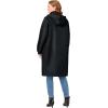 Woman Within Plus Size Mid-Length Raincoat(Black)