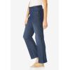 Woman Within Plus Size Stretch Built-in Slimming Panel Bootcut Jeans(Indigo)