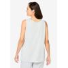 Dreams & Co. Plus Size Knit Sleep Tank(Heather Grey)