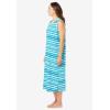 Dreams & Co. Plus Size Long Sleeveless Sleepshirt(Deep Teal Hearts)