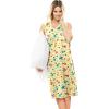 Dreams & Co. Plus Size Short Sleeveless Sleepshirt(Yellow Cats)