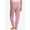 ellos Plus Size Cotton Spandex Jogger Pull On Pants(Dusty Pink)