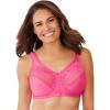 Comfort Choice Women’s Plus Size Lace Minimizer Bra(Mocha Nude)