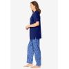 Dreams & Co. Plus Size Graphic Tee PJ Set(Evening Blue Pajamas)