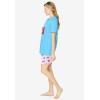 Dreams & Co. Plus Size Knit Pj Short Set(Glass Blue Mugs)