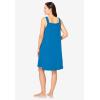 Dreams & Co. Plus Size Sleeveless Terry Lounger(Pool Blue)