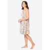 Dreams & Co. Plus Size Sleeveless Terry Lounger(White Multi Floral)