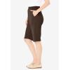 Woman Within Plus Size 7-Day Knit Bermuda Shorts(Chocolate)