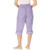 Woman Within Plus Size Convertible Length Cargo Bermuda/Short(Pale Lilac)