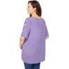 Woman Within Plus Size Cut-Out Sleeve Tunic(Soft Iris)