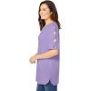 Woman Within Plus Size Cut-Out Sleeve Tunic(Soft Iris)