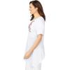 Woman Within Plus Size Embroidered Thermal Tunic(White Blooming Embroidery)