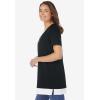 Woman Within Plus Size Layered-Look Tunic(Black)