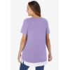 Woman Within Plus Size Layered-Look Tunic(Soft Iris)
