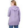 Woman Within Plus Size Lightweight Hooded Jacket Long Oversized Coat(Pale Lilac)