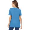 Woman Within Plus Size Perfect Crewneck Tunic(Azure Blue)
