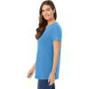 Woman Within Plus Size Perfect Crewneck Tunic(Azure Blue)