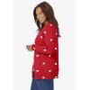 Woman Within Plus Size Perfect Long-Sleeve Cardigan Sweater(Classic Red Heart)