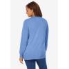 Woman Within Plus Size Perfect Long-Sleeve Cardigan Sweater(French Blue)