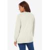 Woman Within Plus Size Perfect Long-Sleeve Cardigan Sweater(Ivory)