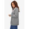 Woman Within Plus Size Perfect Long-Sleeve Cardigan Sweater(Medium Heather Grey)