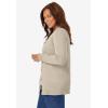 Woman Within Plus Size Perfect Long-Sleeve Cardigan Sweater(Natural Khaki)
