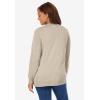 Woman Within Plus Size Perfect Long-Sleeve Cardigan Sweater(Natural Khaki)