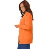 Woman Within Plus Size Perfect Long-Sleeve Cardigan Sweater(Orange Twist)