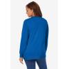 Woman Within Plus Size Perfect Long-Sleeve Cardigan Sweater(Original Bright Cobalt)