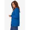 Woman Within Plus Size Perfect Long-Sleeve Cardigan Sweater(Original Bright Cobalt)