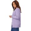 Woman Within Plus Size Perfect Long-Sleeve Cardigan Sweater(Pale Lilac)