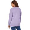Woman Within Plus Size Perfect Long-Sleeve Cardigan Sweater(Pale Lilac)