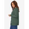 Woman Within Plus Size Perfect Long-Sleeve Cardigan Sweater(Pine)