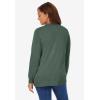 Woman Within Plus Size Perfect Long-Sleeve Cardigan Sweater(Pine)