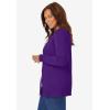 Woman Within Plus Size Perfect Long-Sleeve Cardigan Sweater(Radiant Purple)