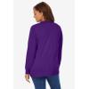 Woman Within Plus Size Perfect Long-Sleeve Cardigan Sweater(Radiant Purple)