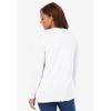 Woman Within Plus Size Perfect Long-Sleeve Cardigan Sweater(White)